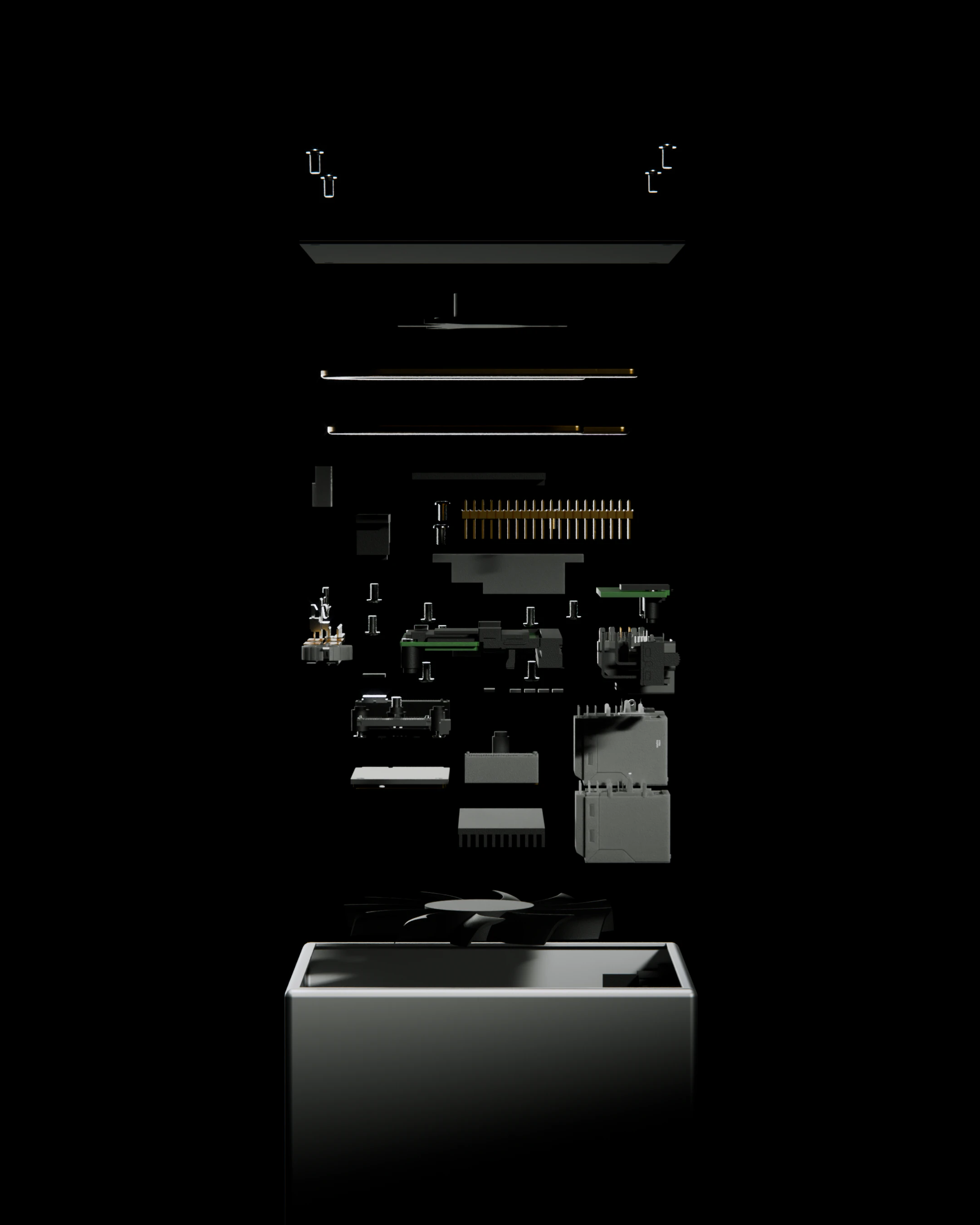 Detailed exploded view of AgentPod and its internal components