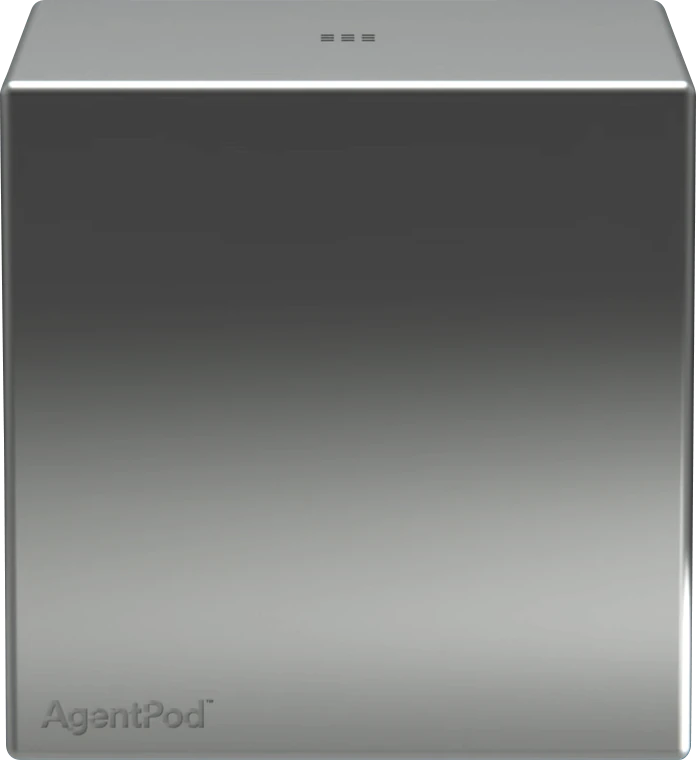 AgentPod Air in bright aluminum